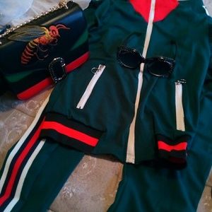 Women's Track suit bundle w. Heartbreaker purse